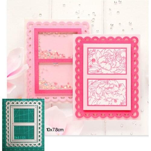 Christmas Window Frame Metal Cutting Dies Stencils dies for DIY Scrapbooking dies Decoration Paper Craft dies Embossing Die Cuts