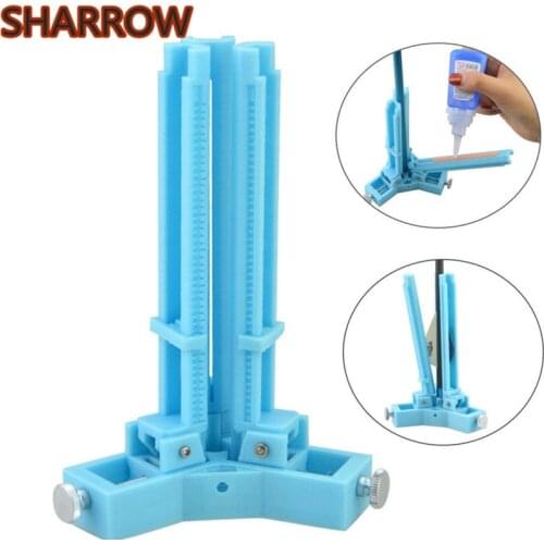 Archery Fletching Jig Vanes Stick Rubber DIY Feather Arrow Shaft Adjustable Tools Plastic 3 Feathers Stick Bonding Accessories