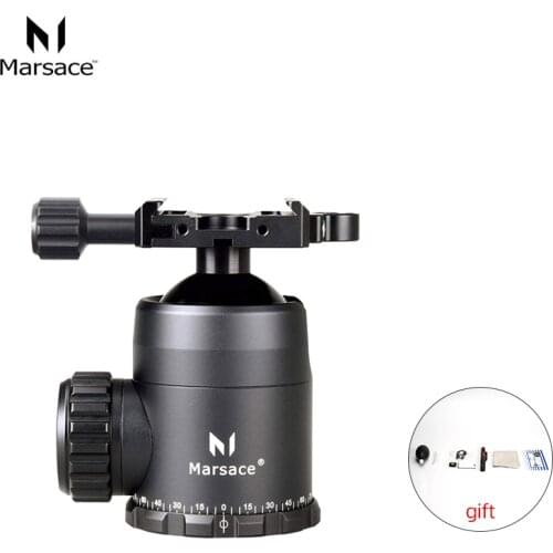 Marsace FB-2 Ball Heador Camera Tripod ballhead Double Panoramic Head Ball head U Notch Design