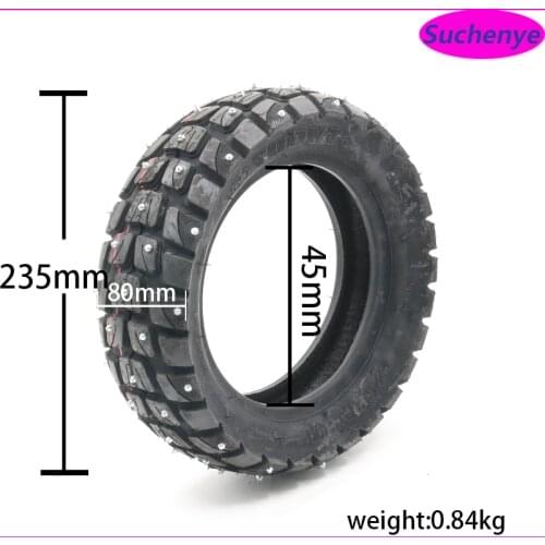 10x3 inch 255x80 Tire Tube TUOVT nylon Outside Tire Off-road Tire for Electric Scooter Speedual Grace 10 Zero 10X 10 * 3.0 Tire