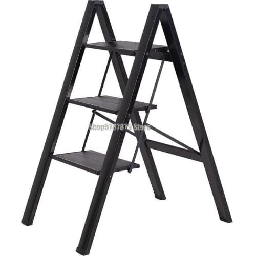Herringbone household folding ladder indoor multifunctional three or four step ladder thickened lift