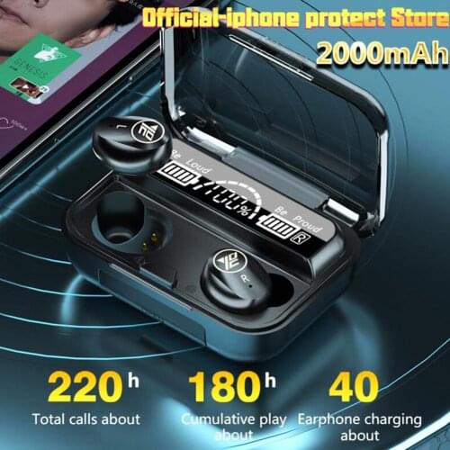 TWS M16 Semi-in-Ear Bluetooth 5.1 Sport Earphone with Charging Box Stereo Earbud Bluetooth Headphones