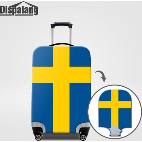 Dispalang National Flag Series Luggage Protective Covers For 18-32 Inch Case Stretch Elastic Suitcases Cover Travel Accessories