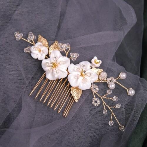 Flower Small Hair Comb Hair Accessories For Women Elegant Decoration For Hair Women Comb Hair Jewelry