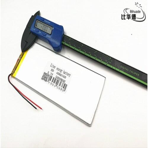 10pcs/lot 3.7V,5000mAH 4066160 (polymer lithium ion battery) Li-ion battery for tablet pc 7 inch 8 inch 9inch