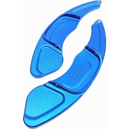 2pcs Car Steering Wheel Shift Paddles Aluminum Extension Shifters Stickers For Volkswagen VW GOLF 7 2015- GTI R MK7 Scirocco