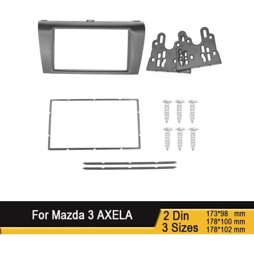 2DIN Car Stereo Radio DVD Fascia Fascias Dash Panel Plate Trim Kit Frame Cover For Mazda 3 AXELA 2004 2005 2006 2007 2008 2009