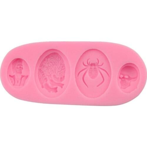 3D Skull Resin Charms Pendant Mold UV Resin Jewelry Silicone Mold Jewelry Making E56C