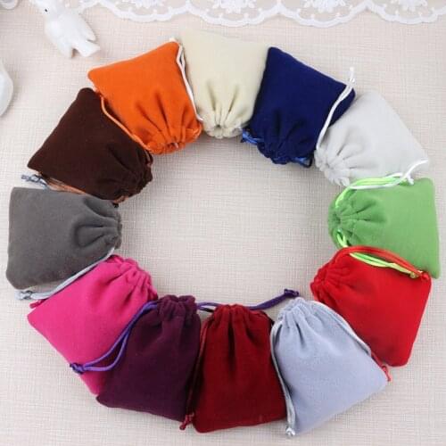 Drawstring Velvet Bags&Pouches Jewelry Bags Gift Packaging Bag Packing Box For Necklace Bracelet Earrings Jewelry Bags BX200001