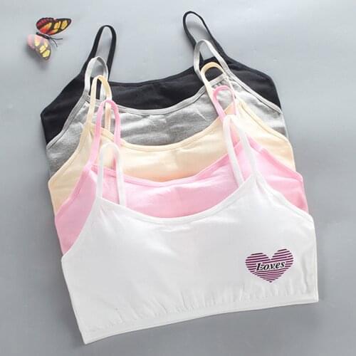 5PCS Kids Sports Bra Push Up Running Bra Tops Girls Full Cup Seamless Underwear Training Puberty Bras Sports Children Sport Bra