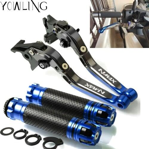 For YAMAHA N-MAX NMAX 155 125 NMAX155 NMAX125 2015-2017 Motorcycle CNC Brake Clutch Levers Handlebar grip Handle Hand Grips