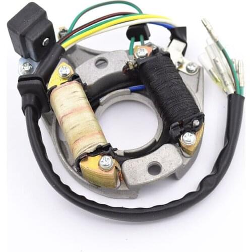 Motorcycle 6 Wire Half Wave AC Magneto Stator Coil Generator For 50cc 70cc 90cc 100cc 110cc 125cc Dirt Bike Go Cart TaoTao