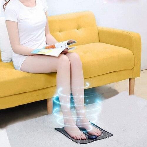 Electric Foot Massager Mat Foot Relaxation Vibration Instrument Leg Reshaping Massage Mat EMS Cushion Device Health Care
