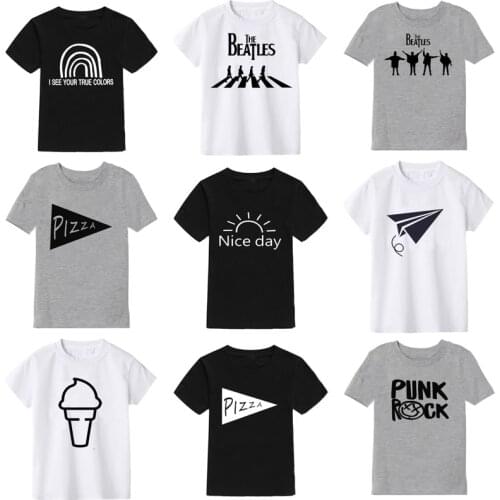 Wild Child Letter Print Kids Boys Girls Summer Casual Tops Tshirt Children Fashion Cool Tops Tees Toddler Baby Graphic T-shirt