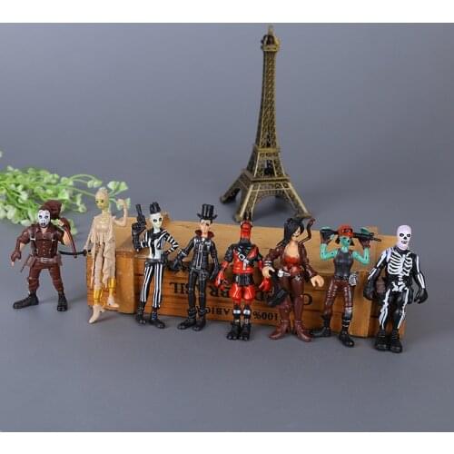 Fortnite Game Toys Anime Figure Fortress Night Peripheral Bedroom Ornaments Living Room Decoration for Home Decor 8pcs