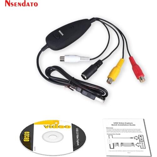 Ezcap172 USB 2.0 Audio Video Grabber Capture Card Convert Analog Video for VHS 8mm Video Recorder Camcorder DVD for Win 7/8/10