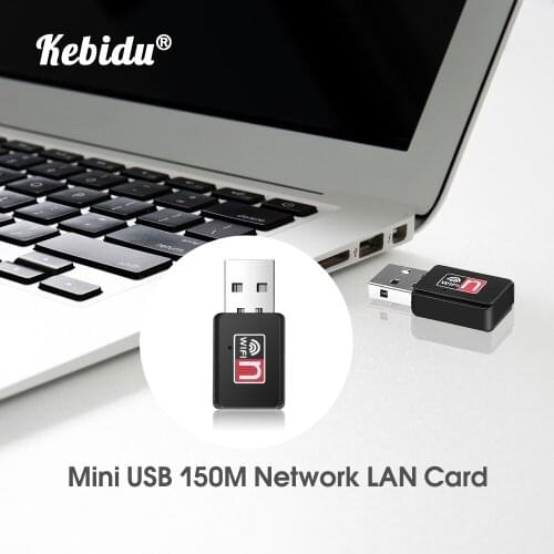 Kebidu USB 150Mbps WiFi Wireless Adapter Receiver External Network Card Adapter Wifi Dongle 802.11n/b/g For Macbook Win Xp/7/8