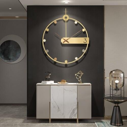 Luxurwall Clock Living Room Modern Design Art Nordic Modern Fashion Light Luxury Wall Clock Mute Simple Quartz Clock Reloj Pared