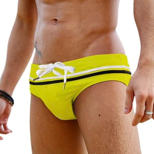 Mens Beach Swimsuit Swimming Trunks Men Swimwear Man Sexy Bikini Swim Briefs Shorts Surffing Swimsuits Beachwear Bathing Suit