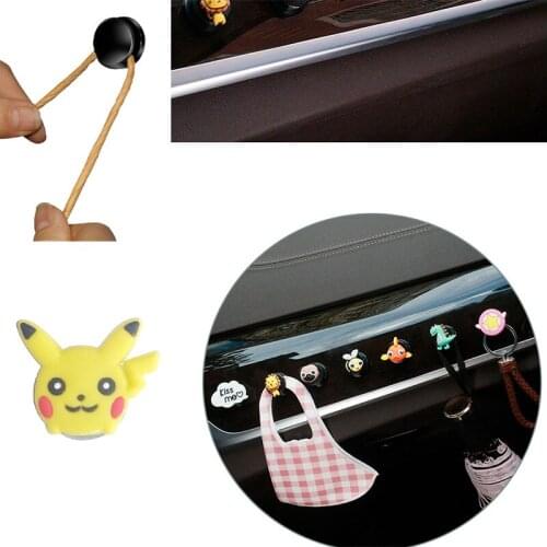 Pokemon Pikachu Car Hook Sticker Front Creative and Practical Cartoon Cute Car Multi-function Invisible Seat Backrest Supplies