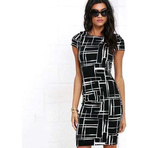 Newest women office working formal dress special original oversea pattern lady formal dress elegant classy hot sale oversea