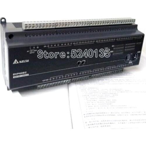 Original Programmable Controller DVP60EC00R3 DVP60EC00T3 EC3 Series Standard PLC DI 36 DO 24 Relay RS-232/RS-485 100-240VAC