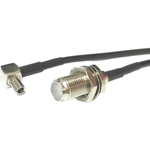 New F type Female Switch TS9 Right Angle Jumper Cable RG174 Wholesale 10/15/20/30/50/100cm Adapter for HUAWEI ZTE modem