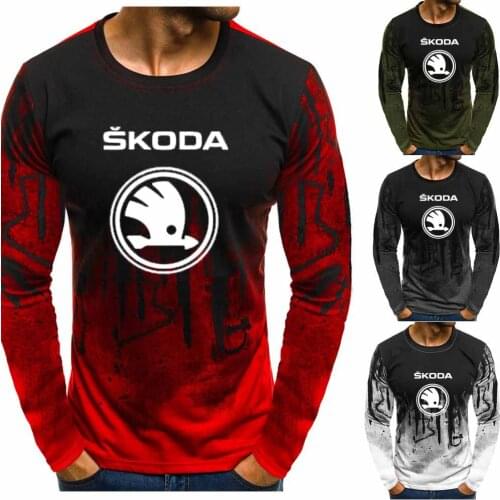 2020 New Fashion Cotton Mens pullover Skoda Car Logo Print Sweatshirts Streetwear Men Clothing tops