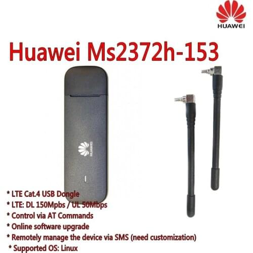 Unlocked Huawei Ms2372h-153 150M LTE USB Wingle LTE Universal 4G USB WiFi Modem plus antenna