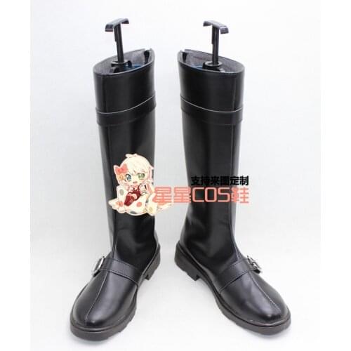 Sliver Soul Gintoki Sakata Black High Heel Halloween Cosplay Shoes Boots X002