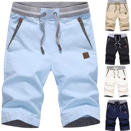 Men Sports Drawstring Shorts Jogging Fitness Workout Shorts Mens Summer Running Pocket Zipper Gyms Short Pants Trouers Male