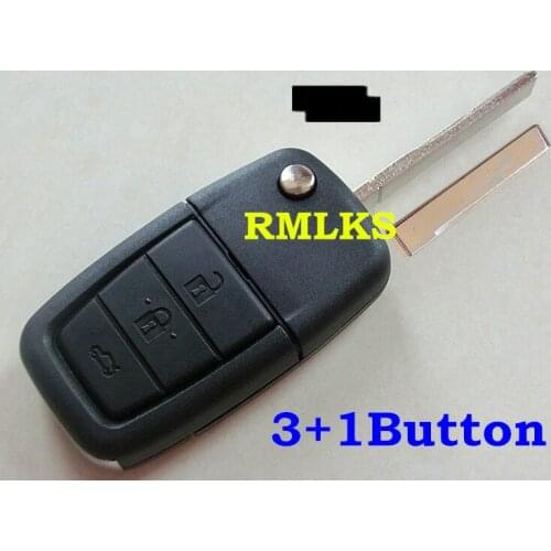RMLKS Flip Folding Replacement Shell Remote Key Case Fob 3+1 Button Uncut Blade Fit For Holden Commodore Aveo Omega Berlina