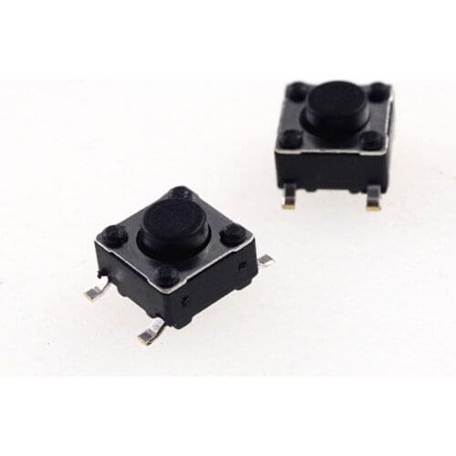 1000pcs/Tape&Reel Tactile Switch SPST-NO Top Actuated Surface Mount 6.0 mm x 6.0 mm Height 4.3 5.0 7.0 mm 250gf Gull Wing SMT TR
