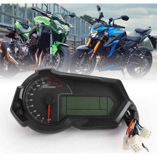 Universal LCD motorcycle refitting accessories speedometer odometer speed fuel meter DIY speedometer
