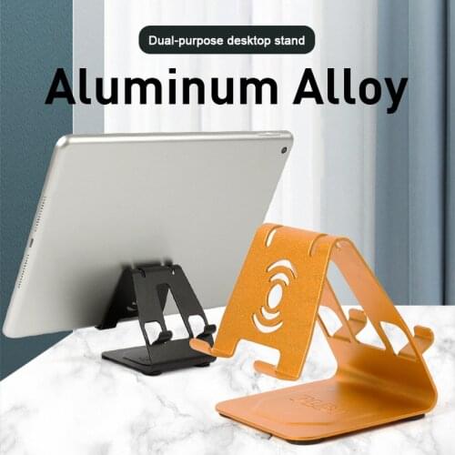 Universal Aluminium Alloy Desktop Tablet Holder Charging Base Adjustable Double Use Bracket Shelf For Mobile Phone Laptop