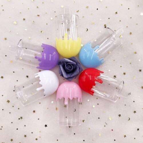 Eyelashes Packaging Ice Cream Shape Plastic Material Cute Lash Case for Natural Lashes