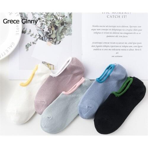 Spring and Autumn Cotton Silicone Slip Low Help Boat Socks Thin Socks Invisible Socks Women