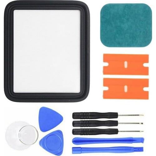38/40/42/44mm LCD Outer Touch Glass Screen Replacement for Apple Watch 5 4 3 2 1 LCD Touch Panel Glass Repair Tool Accessories
