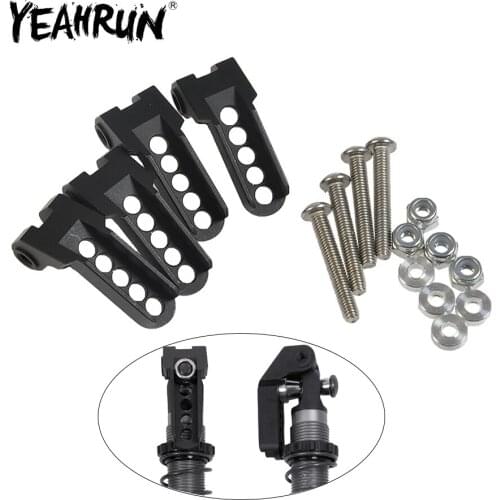 YEAHRUN Aluminum Adjustable Damper Mount Set for Traxxas TRX-4 1/10 RC Crawler Car