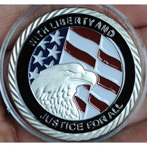 United States 911 World Trade Center Building Metal Coin Plated Commemorative Coin Badge medal for collection Arts