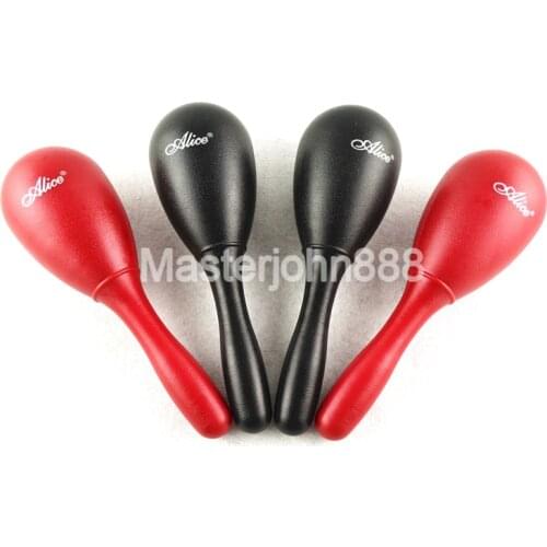 1 Pair of Alice A043SE Colorful Maracas Long Handle Hand Held Instruments