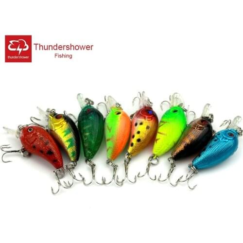 1pcs Mini Crankbait Fishing Lure Topwater Floating Bass Bait Hard Plastic Artificial Crank Bait Sea Fishing Tackle Accessories