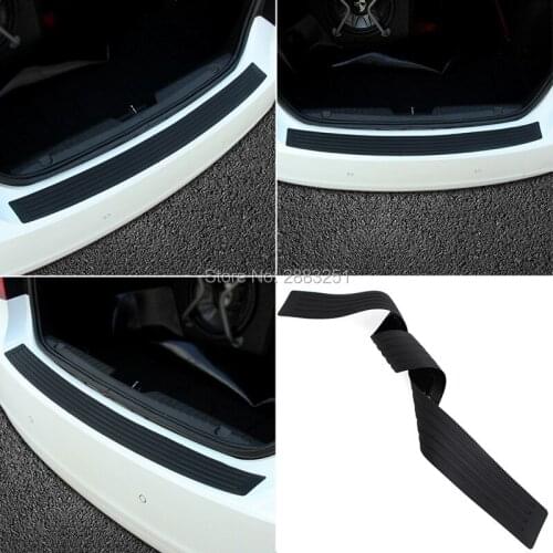 1PC Car Styling Door Sill Guard Rear Bumper Protector Strip for Ford mondeo kuga fiesta Focus2 3 ecosport fusion mk4 accessories