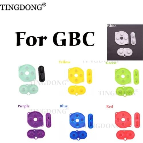 2pcs Rubber Conductive Button A-B D-Pad for Nintend GameBoy Color GBC Shell Housing Silicone Start Select Keypad