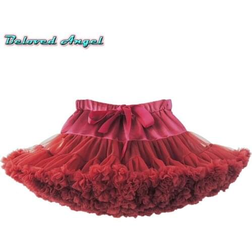 2019 Girls Tutu Super Fluffy Petticoat Princess Ballet Dance Tutu Skirt Kids Party Wedding Christmas Ball Gown Children Clothes