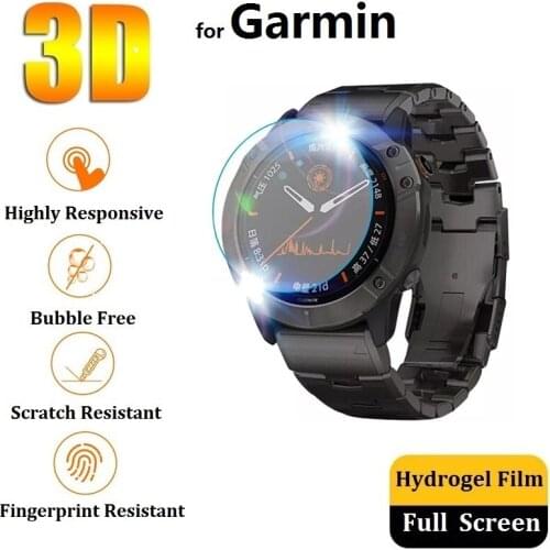 3D Hydrogel Protective Film Screen Protector for Garmin Fenix 6 6s 6X Pro Fenix 5 5s 5X Plus Screen Protector Foil (Not Glass)