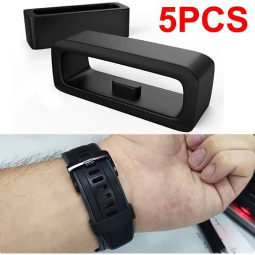 5Pc Silicone band keeper 18mm 20mm 22mm 24mm strap rubber loop Ring Rubber Watch Bands Accessories Holder Locker