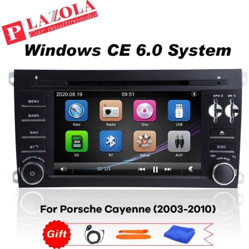 7 INCH Car Multimedia Stereo GPS Player For Porsche Cayenne S GTS Turbo S Diesel 2003-2010 GPS DAB Bluetooth Music Navigation