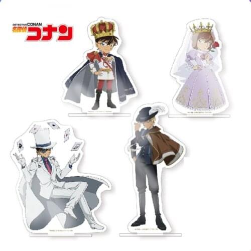Anime Detective Conan Kudou Shinichi Haibara Ai Acrylic Figure Stand Display Model Plate Desktop Decor Cosplay Christmas Gifts