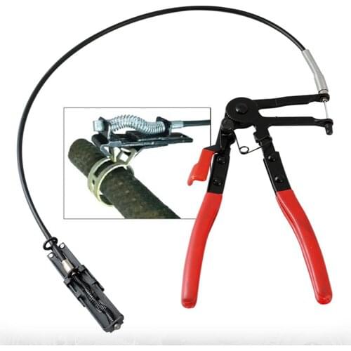 Auto Vehicle Tools Multifunctional Cable Type Flexible Wire Long Reach Hose Clamp Pliers Necessary